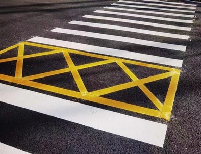 咸阳咸阳园区交通标线施工