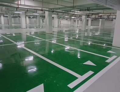 咸阳咸阳小区停车场标线